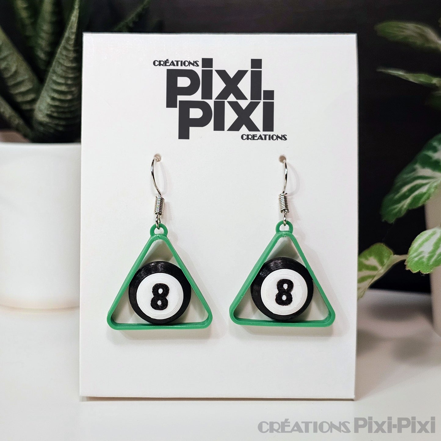 Boucles d'oreilles ✨ Boule-(8)- Vert